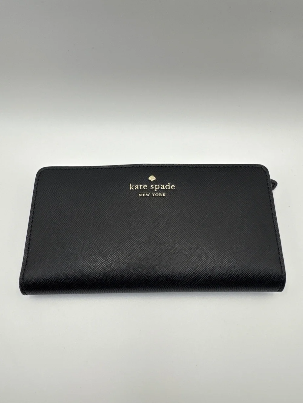Kate Spade New York Black Leather Zip Around Wallet